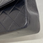 Chanel Shoulder Bag Quilted Lambskin Black Gold — view 7