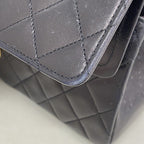 Chanel Shoulder Bag Quilted Lambskin Black Gold — view 6