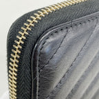 Chanel Wallet Che Blanc Leather Black Gold — view 6
