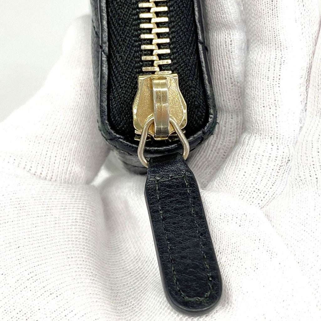 Chanel Wallet Che Blanc Leather Black Gold — view 7
