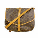 Louis Vuitton Shoulder Bag Monogram Saumur 35 Brown
