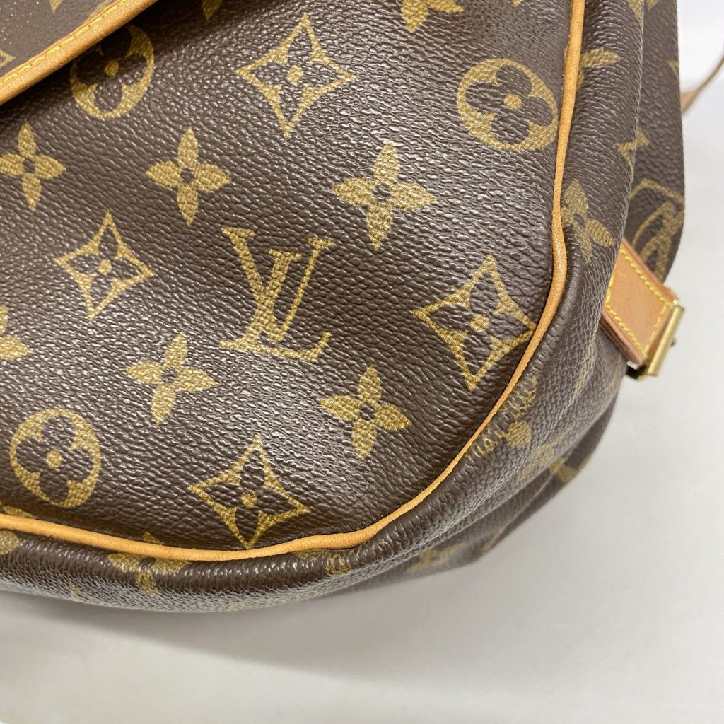 Louis Vuitton Shoulder Bag Monogram Saumur 35 Brown — view 8