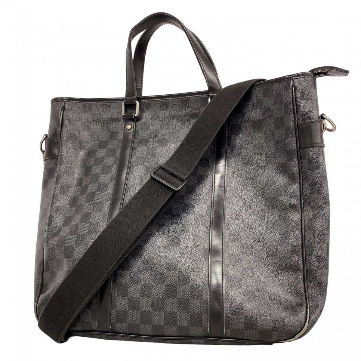 Louis Vuitton Business Bag Damier Graphite Tadao Black 2-Way
