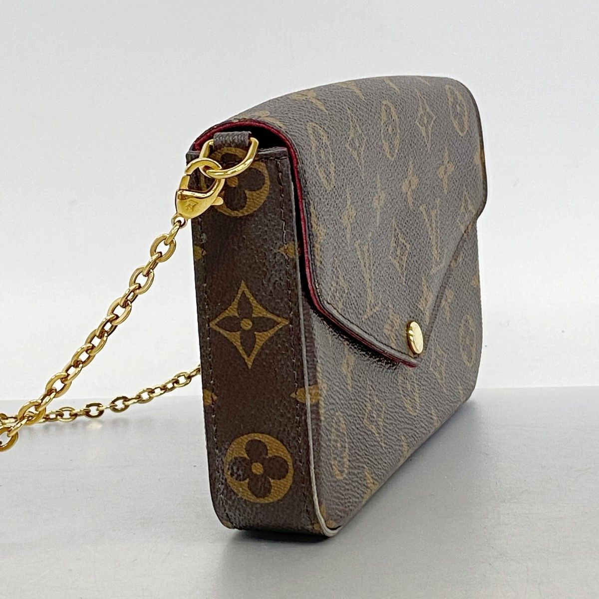 Louis Vuitton Shoulder Wallet Monogram Pochette Felicity Fuchsia — view 2
