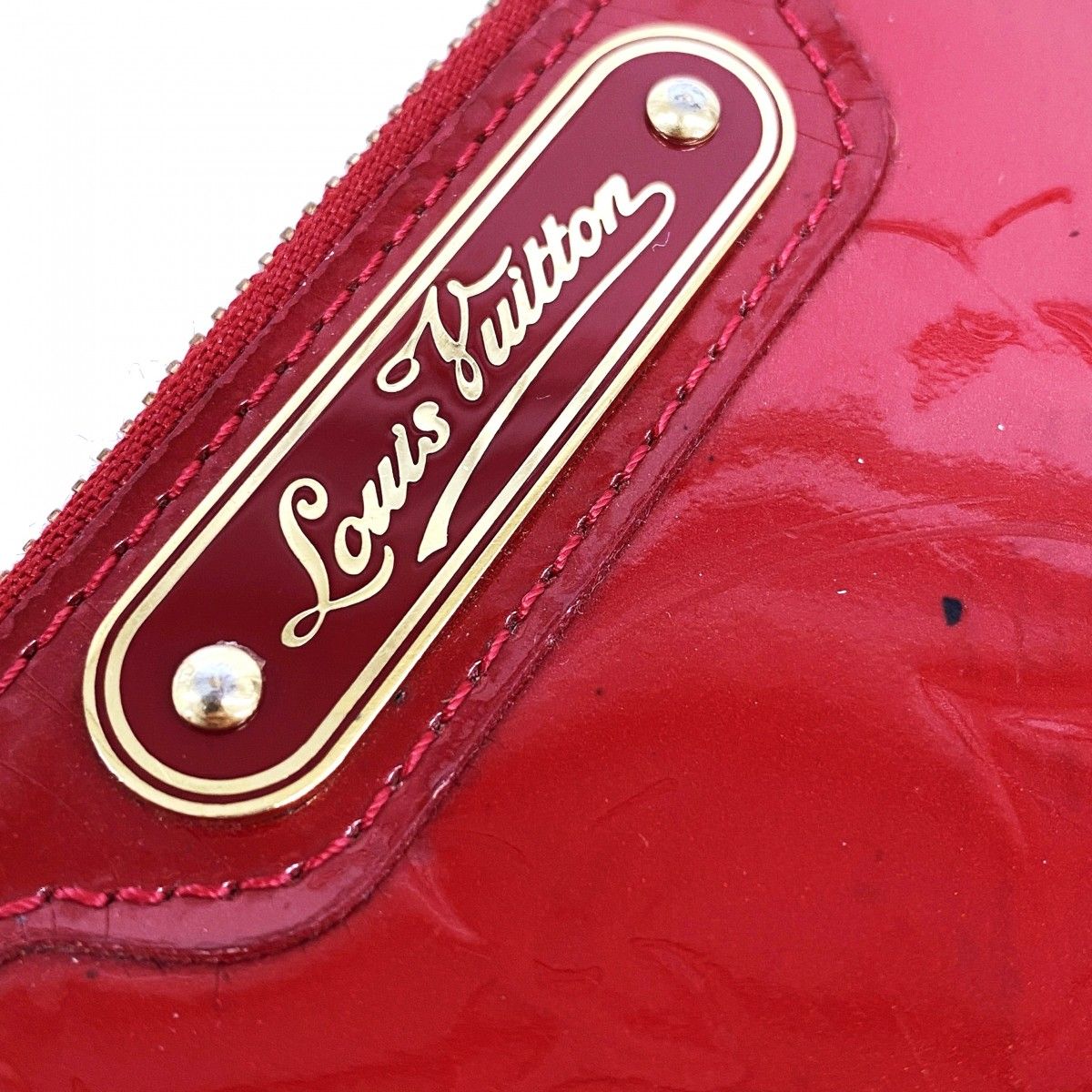 Louis Vuitton Coin Case Vernis Pochette Cles NM Pomme D'amour — view 8