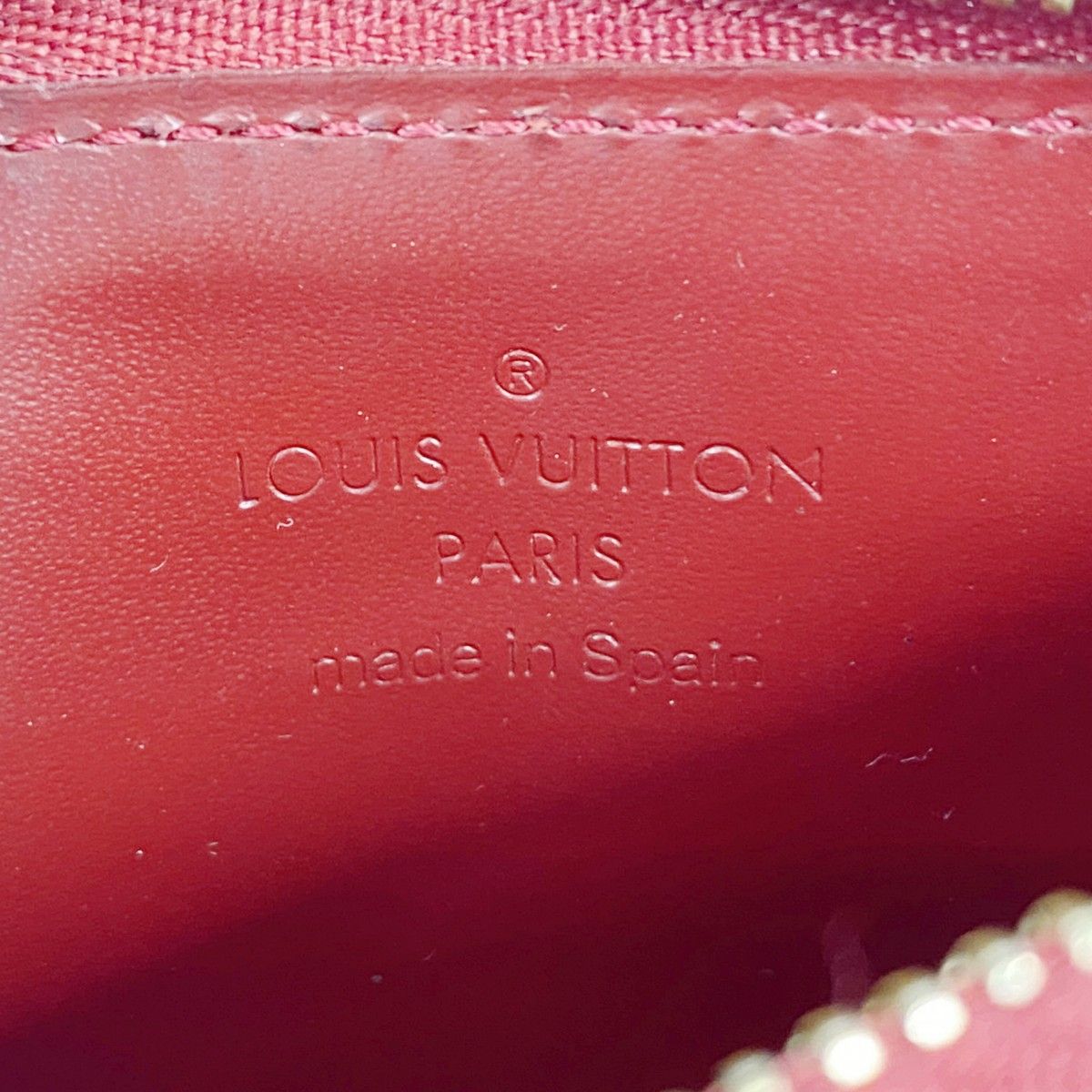 Louis Vuitton Coin Case Vernis Pochette Cles NM Pomme D'amour — view 4