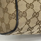 Gucci Shoulder Bag GG Canvas Brown Silver — view 7