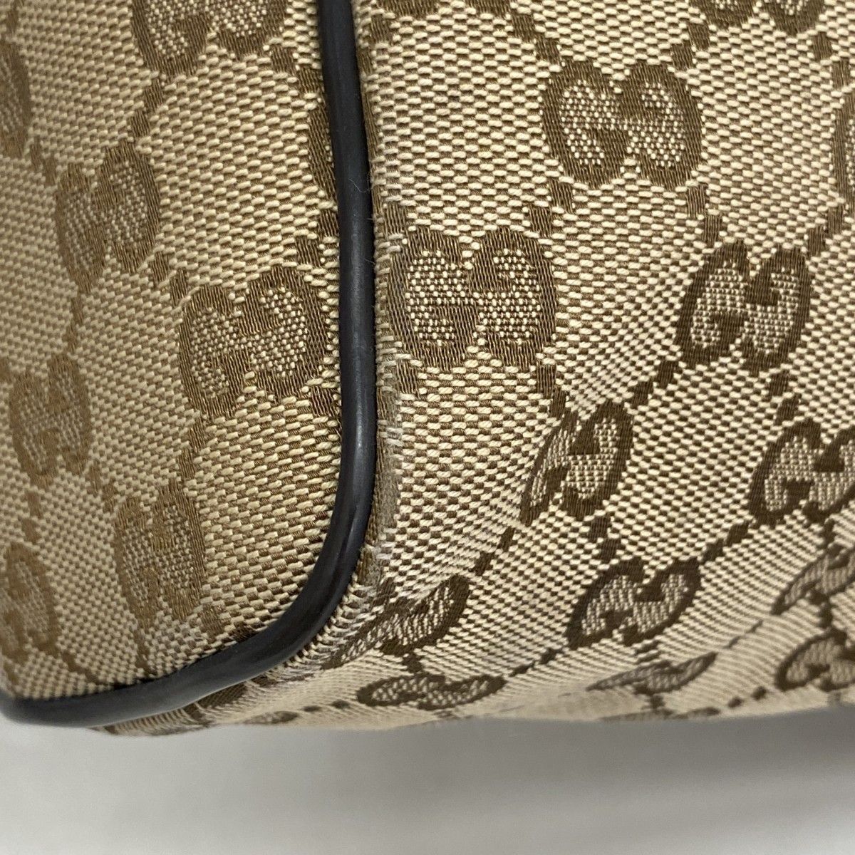 Gucci Shoulder Bag GG Canvas Brown Silver — view 7
