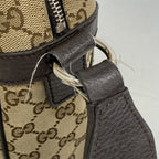 Gucci Shoulder Bag GG Canvas Brown Silver — view 6