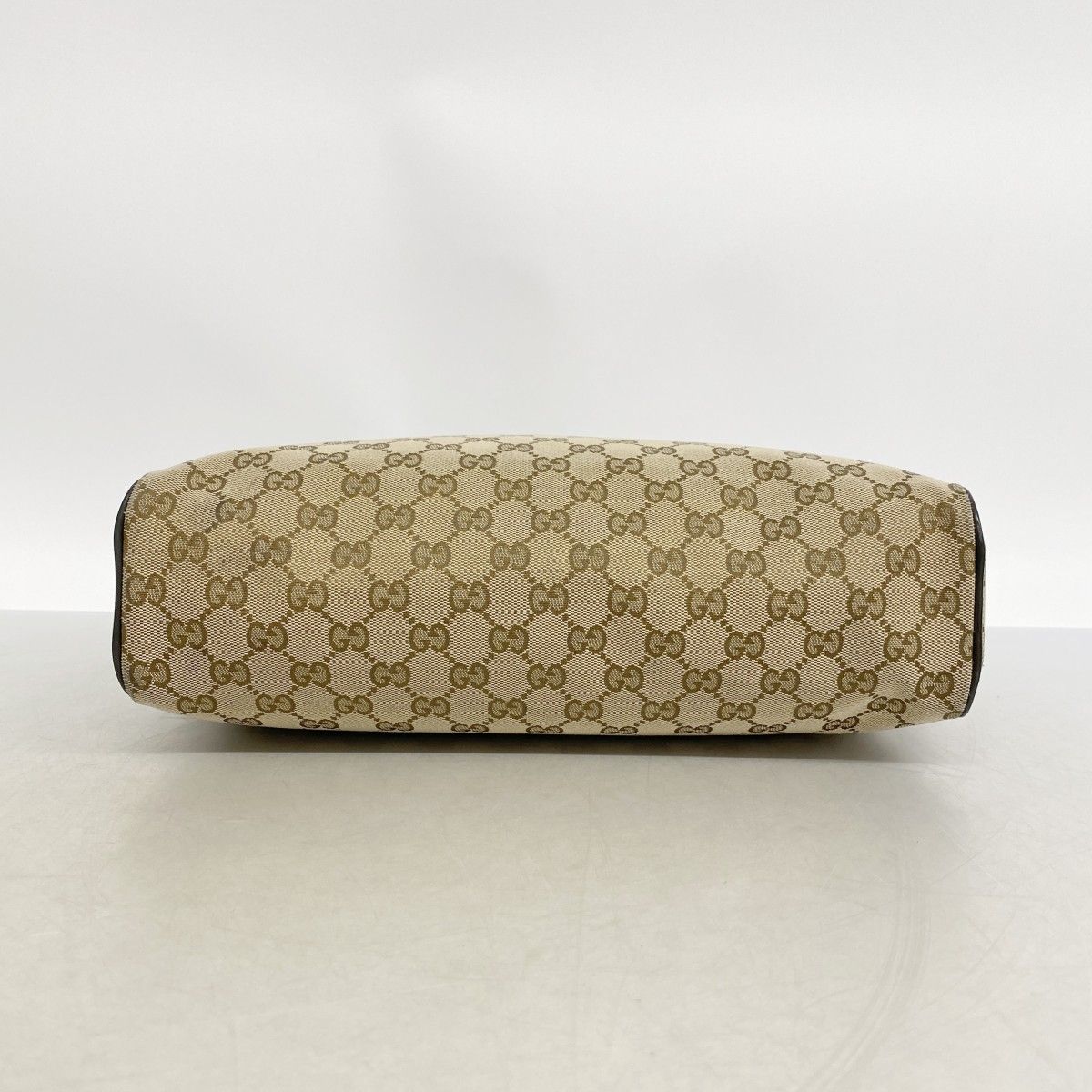 Gucci Shoulder Bag GG Canvas Brown Silver — view 3