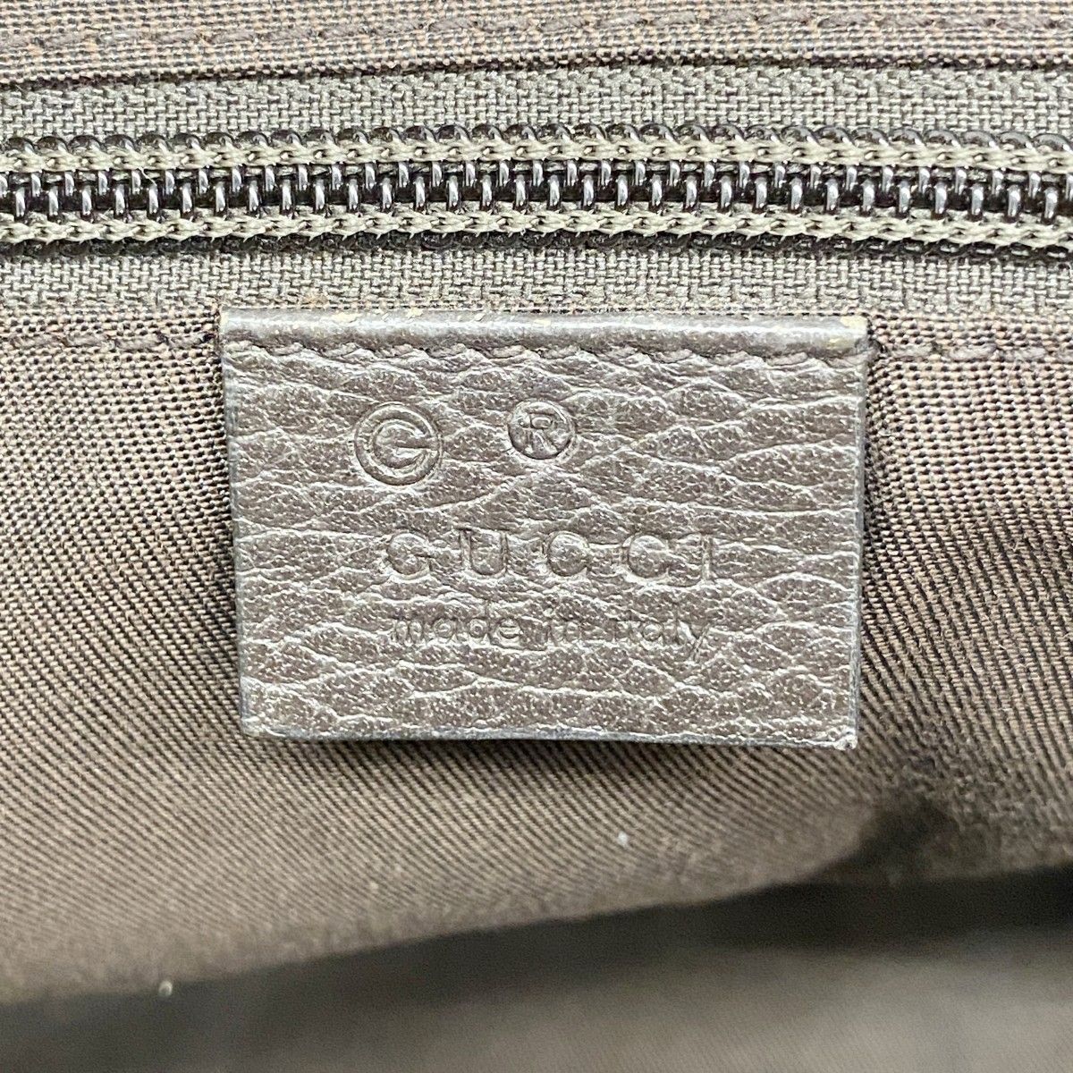 Gucci Shoulder Bag GG Canvas Brown Silver — view 5