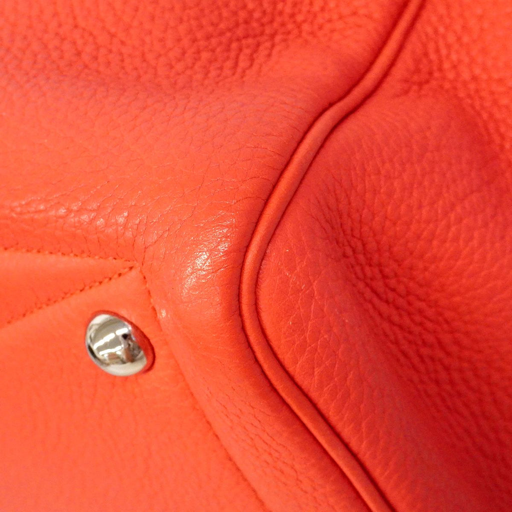 Hermes Handbag Victoria 35 Taurillon Clemence Rose Jaipur Silver 2-Way — view 7