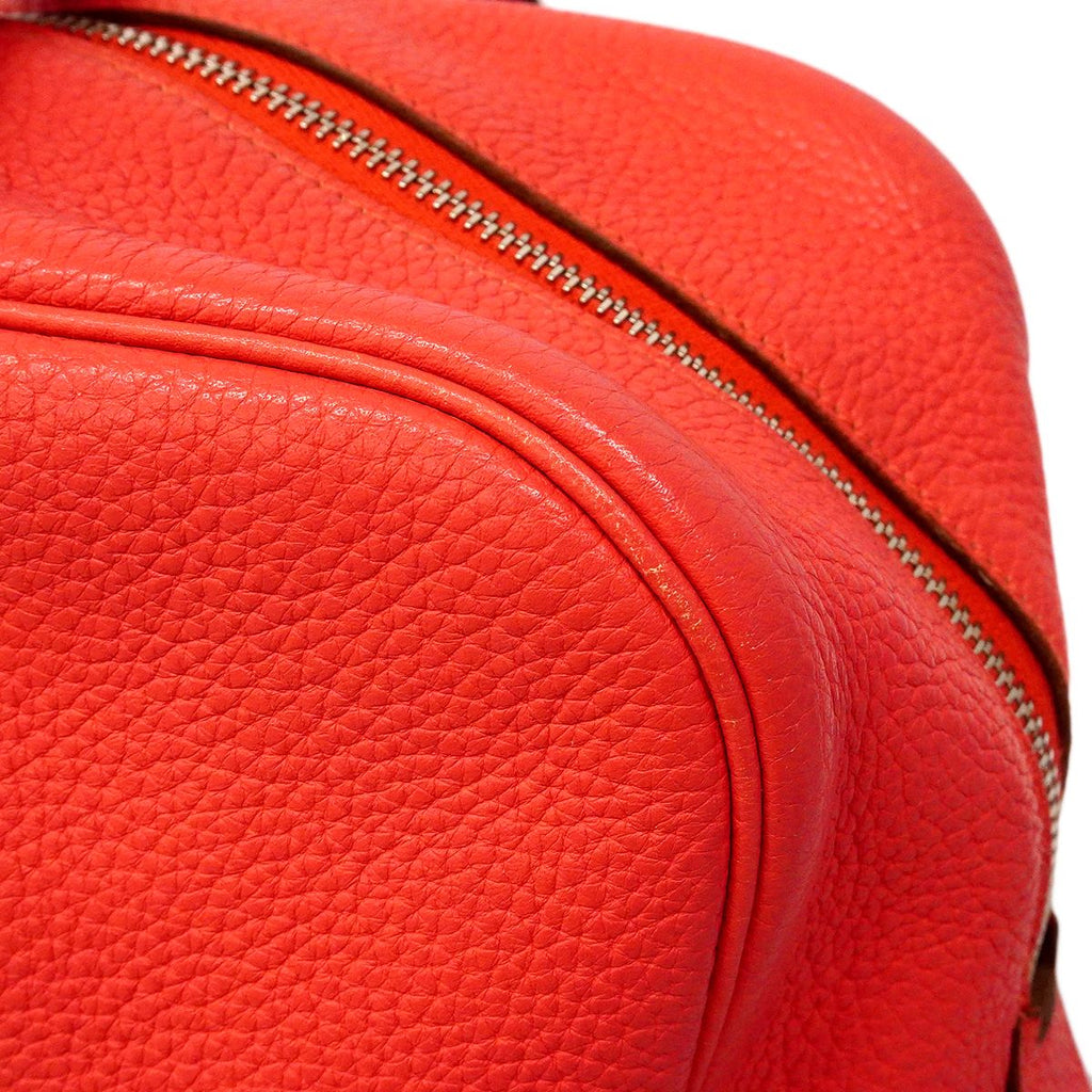 Hermes Handbag Victoria 35 Taurillon Clemence Rose Jaipur Silver 2-Way — view 6