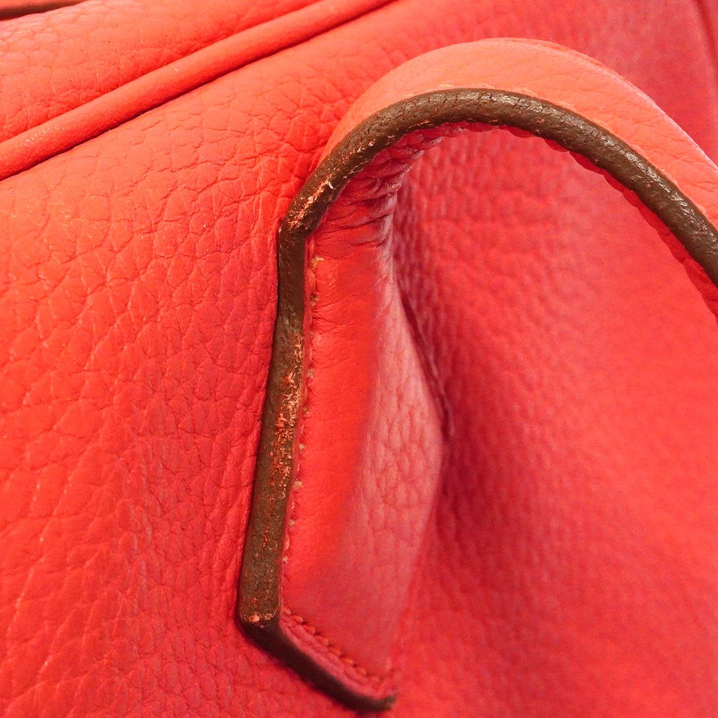 Hermes Handbag Victoria 35 Taurillon Clemence Rose Jaipur Silver 2-Way — view 8