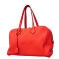 Hermes Handbag Victoria 35 Taurillon Clemence Rose Jaipur Silver 2-Way