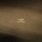 Hermes Handbag Picotin Lock MM Taurillon Clemence Etoupe Gold — view 5