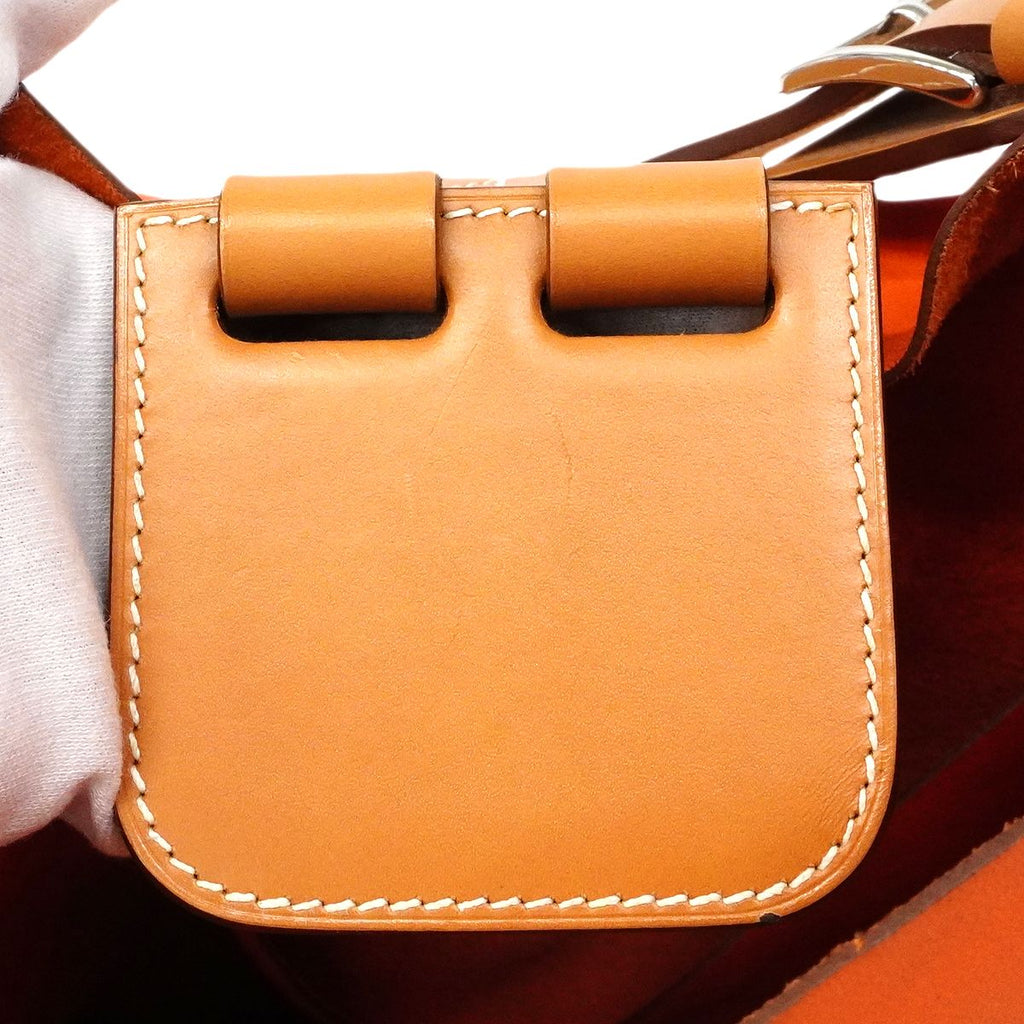 Hermes Shoulder Bag Villevoordt 24 Swift Gold Silver — view 8