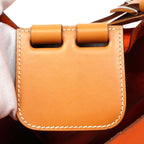Hermes Shoulder Bag Villevoordt 24 Swift Gold Silver — view 8