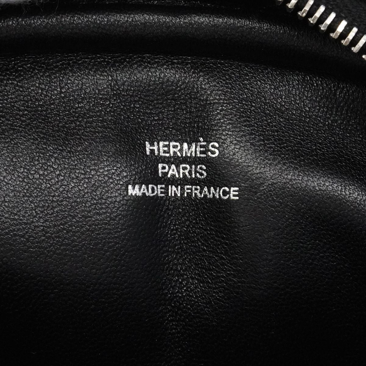 Hermes Shoulder Bag in the Loop Swift Black Silver — view 5
