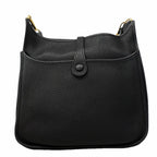 Hermes Shoulder Bag Evelyne Taurillon Clemence Black Gold — view 9