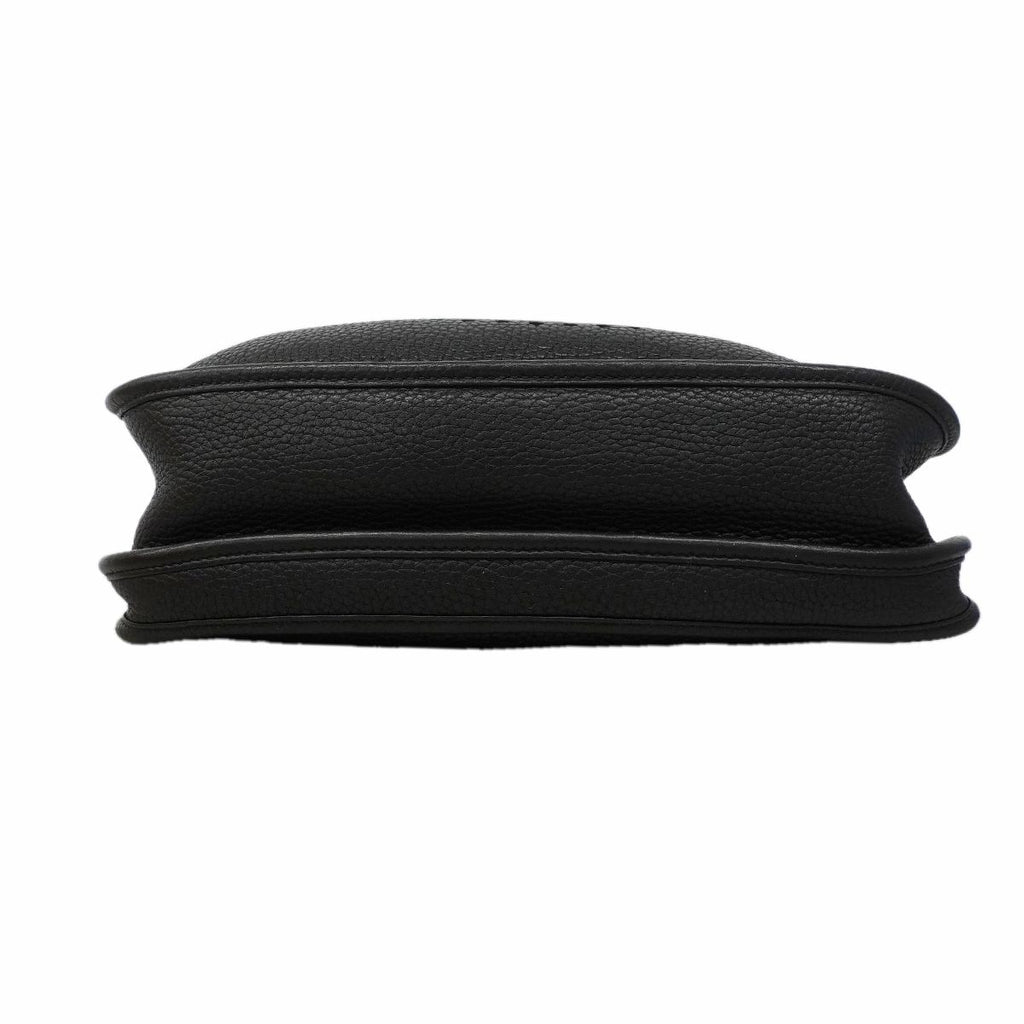 Hermes Shoulder Bag Evelyne Taurillon Clemence Black Gold — view 3