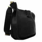 Hermes Shoulder Bag Evelyne Taurillon Clemence Black Gold — view 2