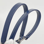 Chanel Chain Tote Stitch Lambskin Navy Silver — view 8