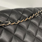 Chanel Backpack Quilted Lambskin Black Silver — view 9