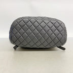 Chanel Backpack Quilted Lambskin Black Silver — view 3