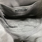 Chanel Backpack Quilted Lambskin Black Silver — view 4