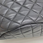 Chanel Backpack Quilted Lambskin Black Silver — view 6