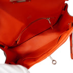 Hermes Shoulder Bag Roulis Nne 20 Swift Rouge Pivoine Silver — view 4