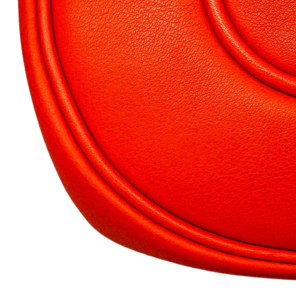 Hermes Shoulder Bag Roulis Nne 20 Swift Rouge Pivoine Silver — view 6