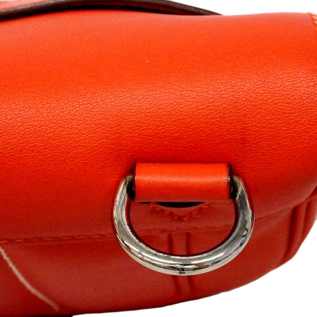 Hermes Shoulder Bag Roulis Nne 20 Swift Rouge Pivoine Silver — view 8
