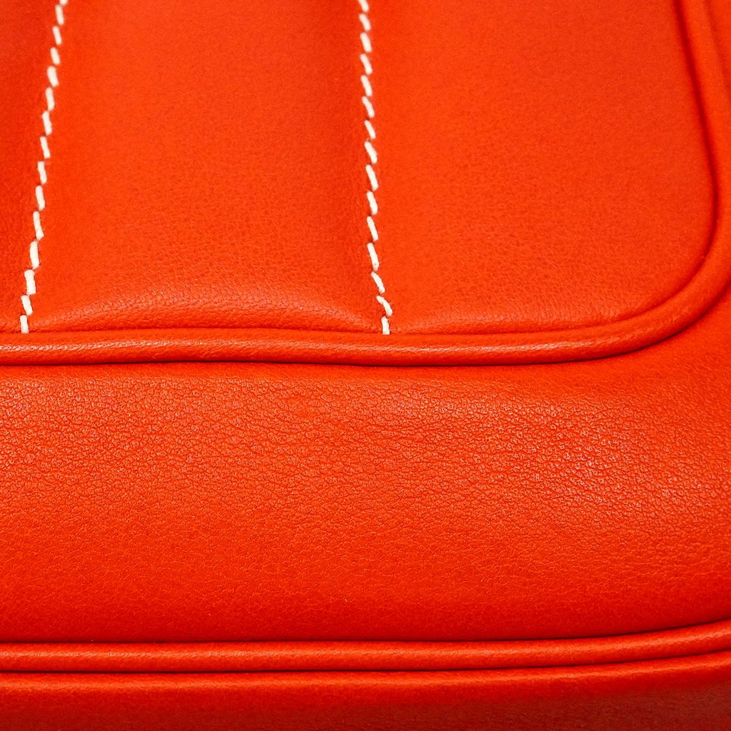Hermes Shoulder Bag Roulis Nne 20 Swift Rouge Pivoine Silver — view 7