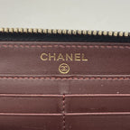 Chanel Wallet Quilted Caviar Leather Black Gold — view 4