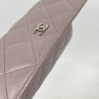 Chanel Wallet Quilted Lambskin Light Purple Silver — view 8