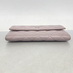 Chanel Wallet Quilted Lambskin Light Purple Silver — view 2