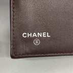 Chanel Trifold Wallet Quilted Lambskin Black Silver — view 4