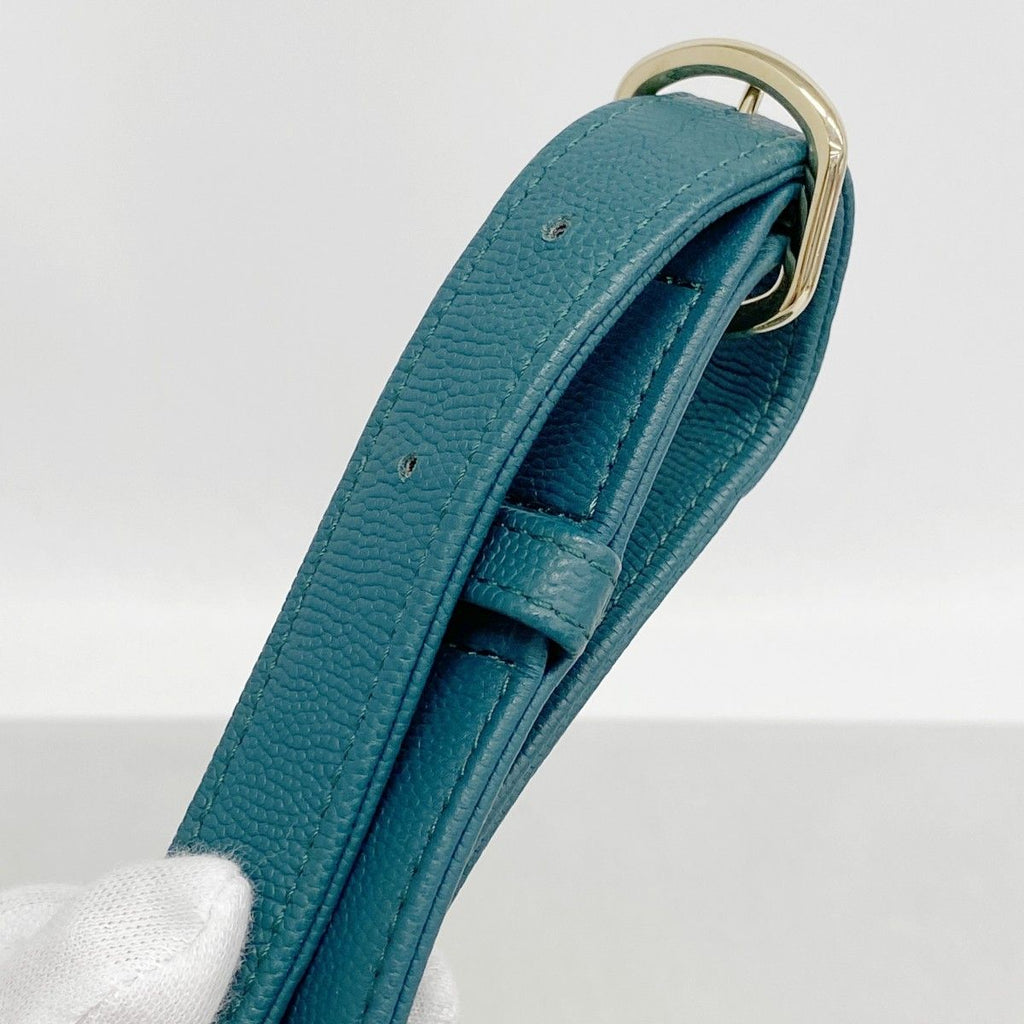 Chanel Waist Bag Quilted Caviar Leather Green Champagne Gold — view 8