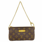 Louis Vuitton Pouch Monogram Pochette Mila MM Brown