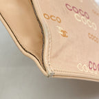 Chanel Tote Canvas Pink Orange Gold — view 6