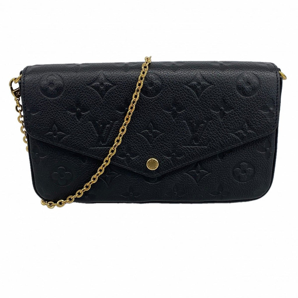 Louis Vuitton Shoulder Wallet Monogram Empreinte Pochette Felicity Noir
