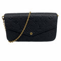Louis Vuitton Shoulder Wallet Monogram Empreinte Pochette Felicity Noir
