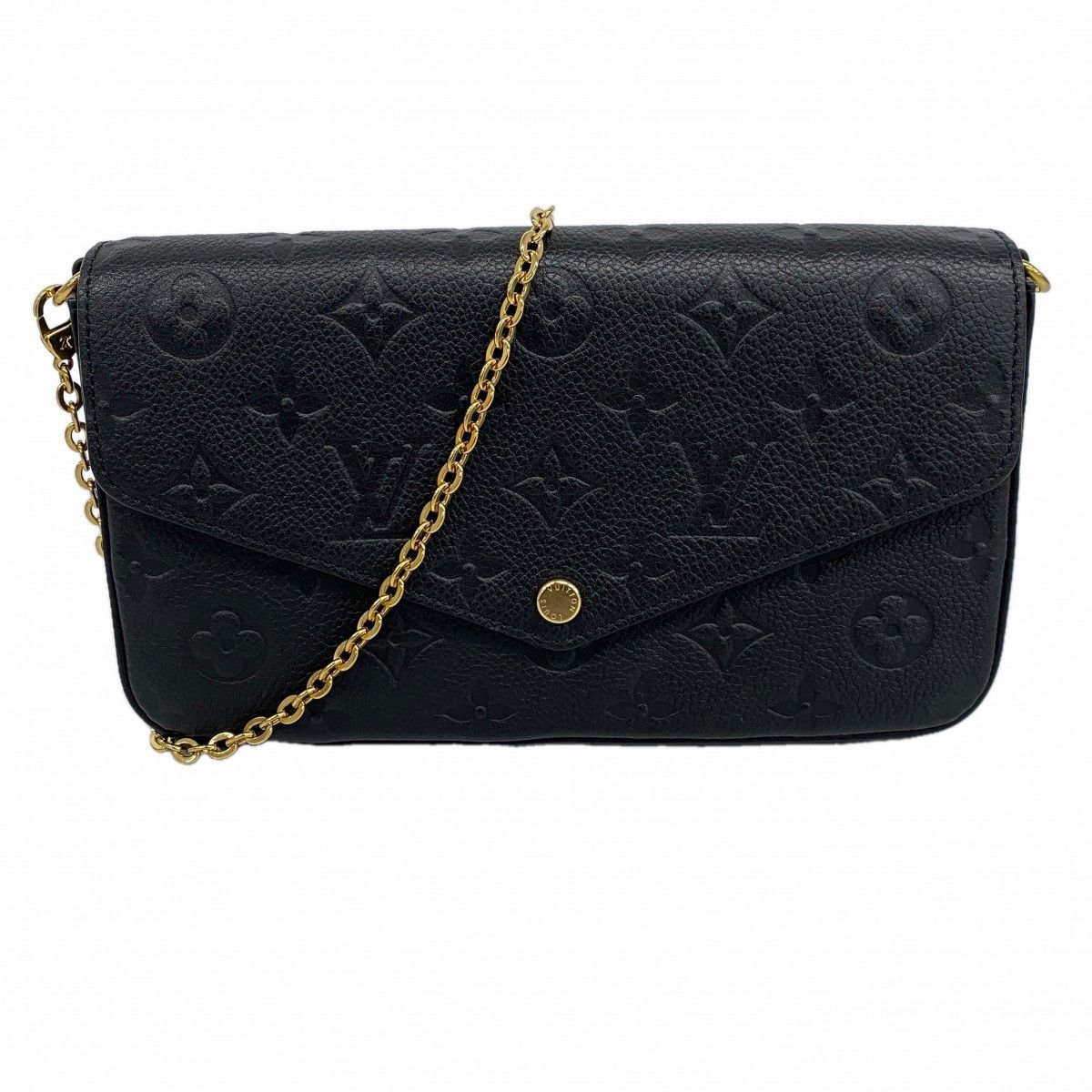 Louis Vuitton Shoulder Wallet Monogram Empreinte Pochette Felicity Noir