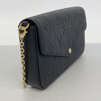Louis Vuitton Shoulder Wallet Monogram Empreinte Pochette Felicity Noir — view 2