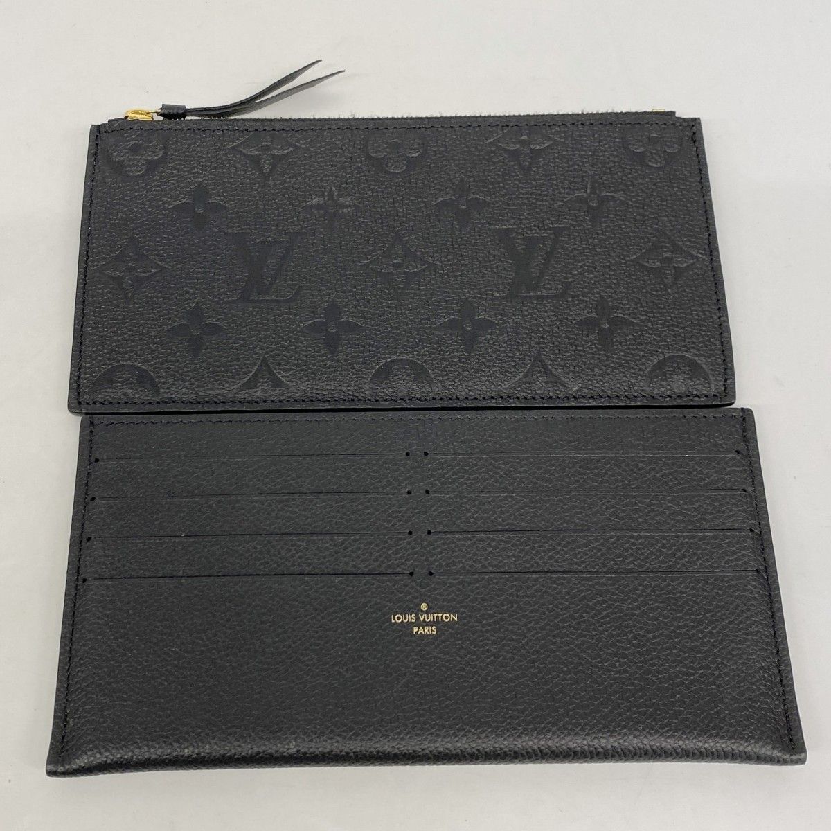 Louis Vuitton Shoulder Wallet Monogram Empreinte Pochette Felicity Noir — view 9