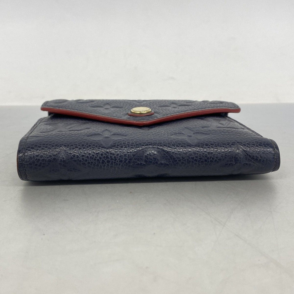 Louis Vuitton Trifold Wallet Monogram Empreinte Portefeuille Victorine Marine — view 2