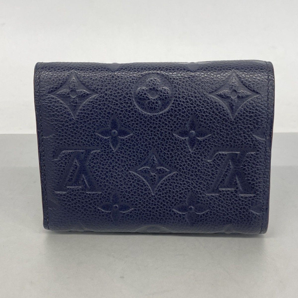 Louis Vuitton Trifold Wallet Monogram Empreinte Portefeuille Victorine Marine — view 8