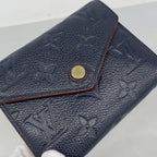 Louis Vuitton Trifold Wallet Monogram Empreinte Portefeuille Victorine Marine — view 7